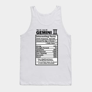 Gemini Zodiac Personality Traits - Male Female Gender Neutral Tank Top